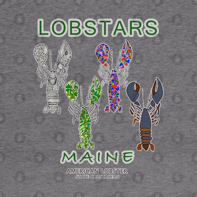 Lobster, Lobsters, Maine, funny sayings, LOBSTARS by cfmacomber